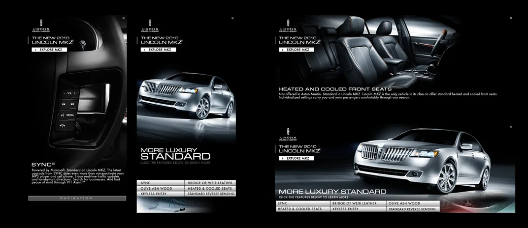 Lincoln online ad
