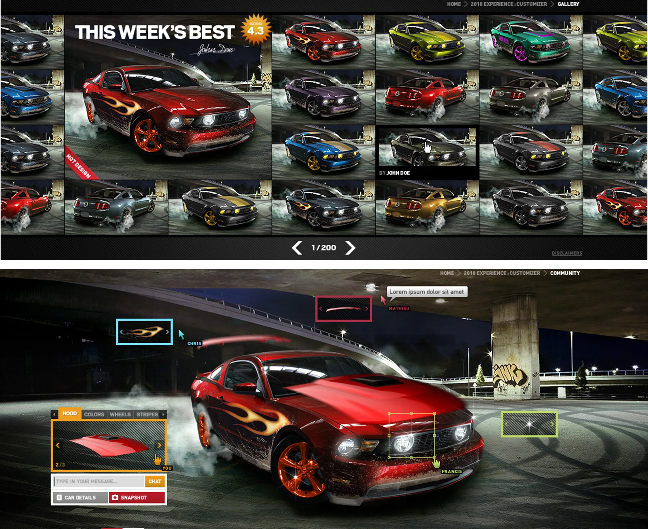 Ford and Ford Racing work