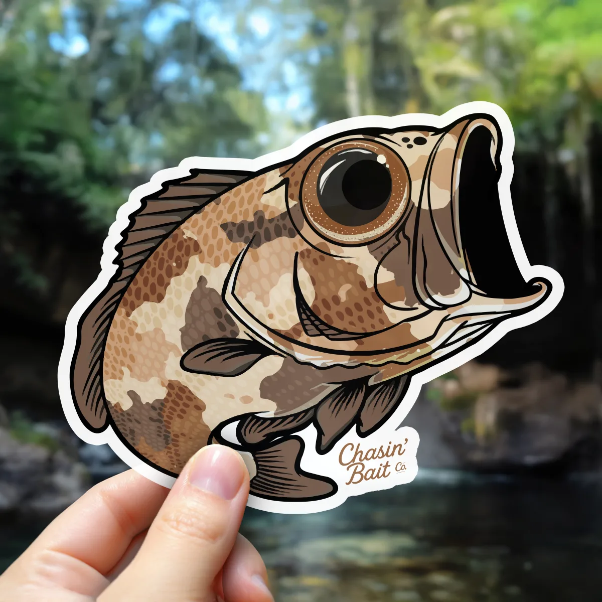 Camo Largemouth Bass-15-Waterfall
