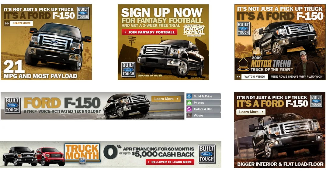 Ford F-150 online ad