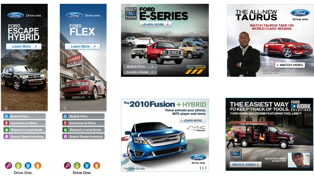 Ford Motor Company online ad