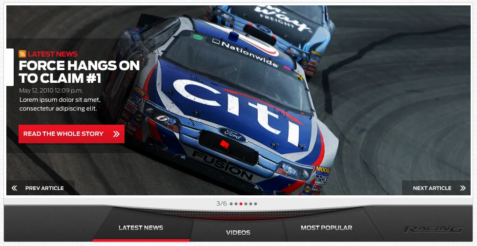 Ford Racing website