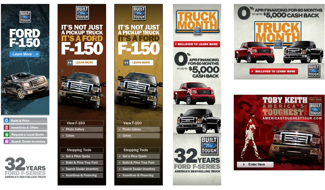 Ford F-150 online ad